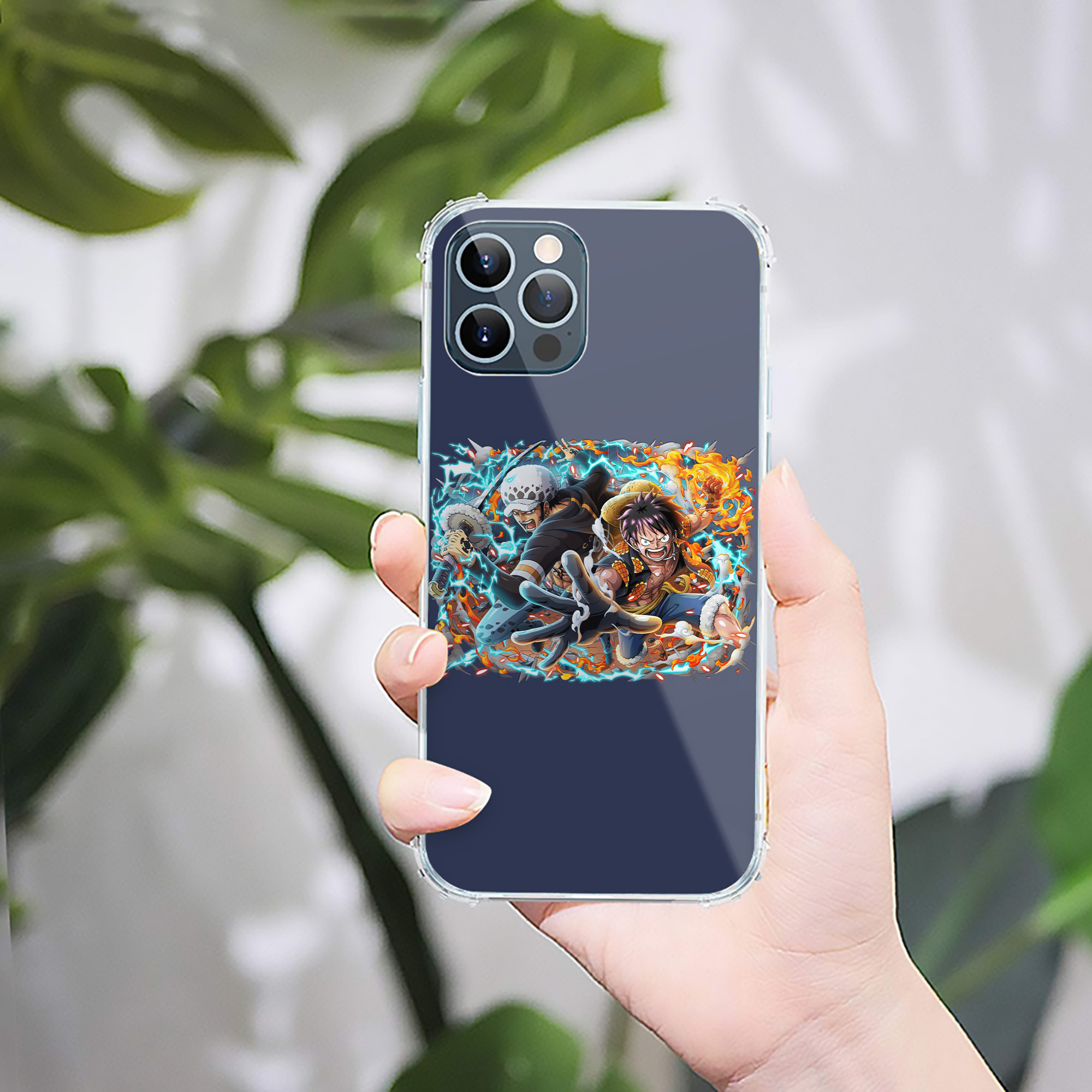 （画像用） ワンピース モンキー・D・ルフィ ONE PIECE Monkey D. Luffy 【iPhone 12シリーズ対応】透明スマホケース（クリアソフトケース）